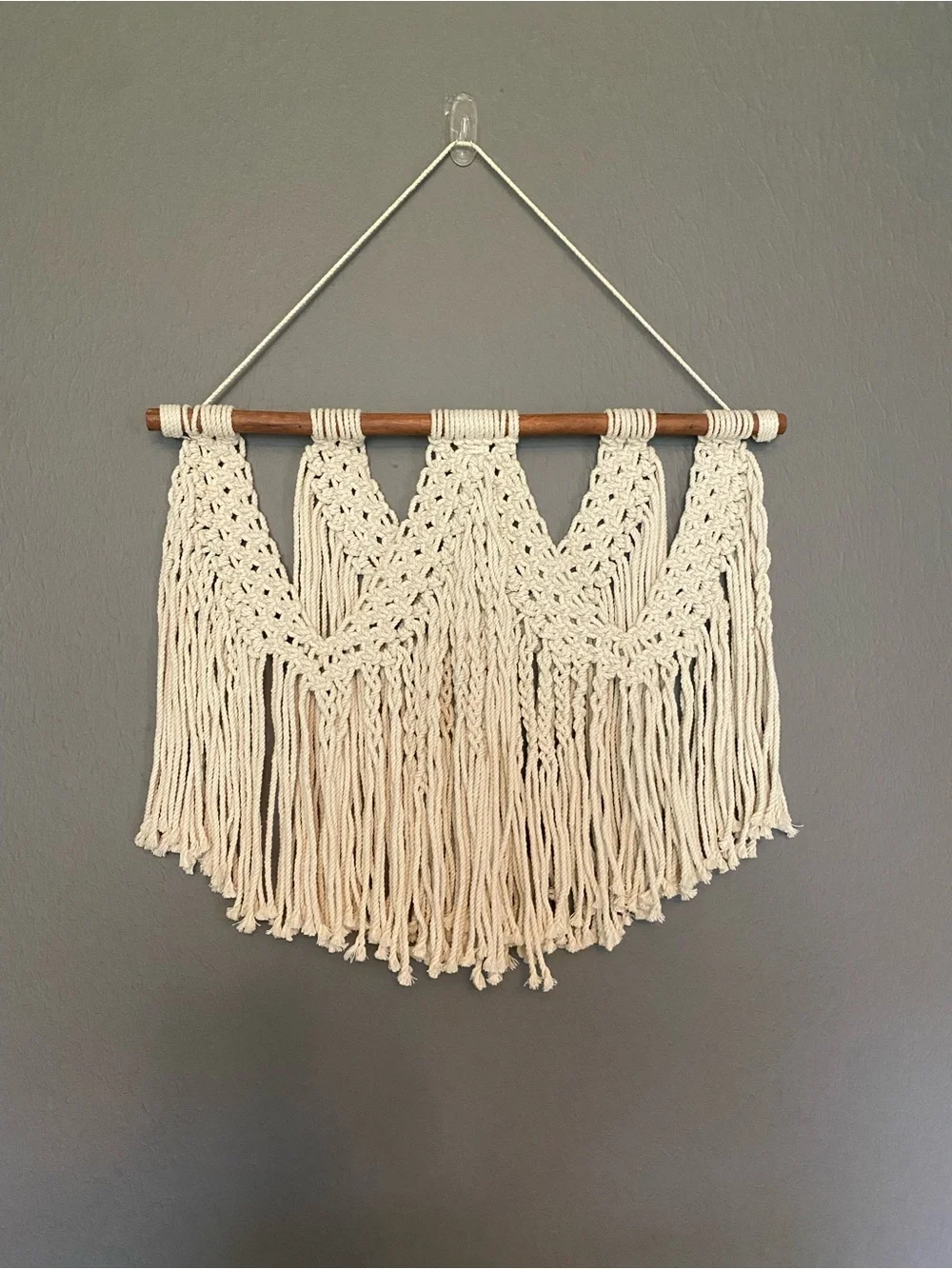 Handmade Cream Macramé Wall Hanging